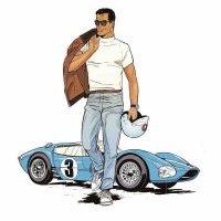 Michel Vaillant porte des lunettes SuperBolide, chez OPTO Design à Nantes