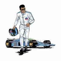 Michel Vaillant porte des lunettes SuperBolide, chez OPTO Design à Nantes